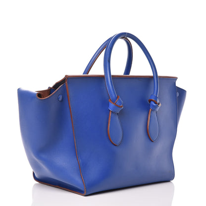 Celine Smooth Calfskin Small Tie Knot Tote Indigo 4 of 19