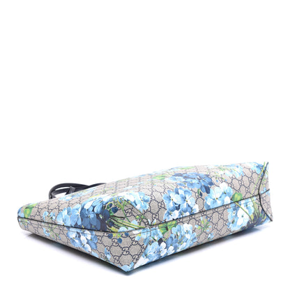 Gucci GG Supreme Monogram Blooms Medium Reversible Tote Beige Blue Navy 7 of 16