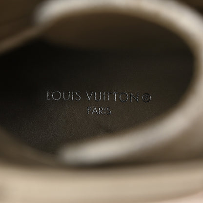 Louis Vuitton Suede Calfskin Jacquard Since 1854 Laureate Platform Desert Boots 40 Beige 6 of 10