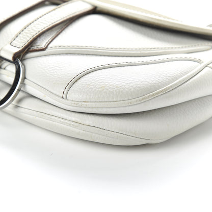 Christian Dior Calfskin Double Saddle Bag White 7 of 10