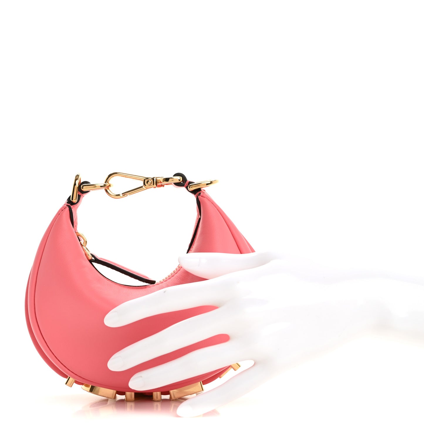 Vitello Grace New Matte Nano Fendigraphy Hobo Charm Pink Dalia