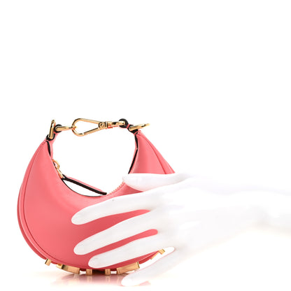 Fendi Vitello Grace New Matte Nano Fendigraphy Hobo Charm Pink Dalia 2 of 10