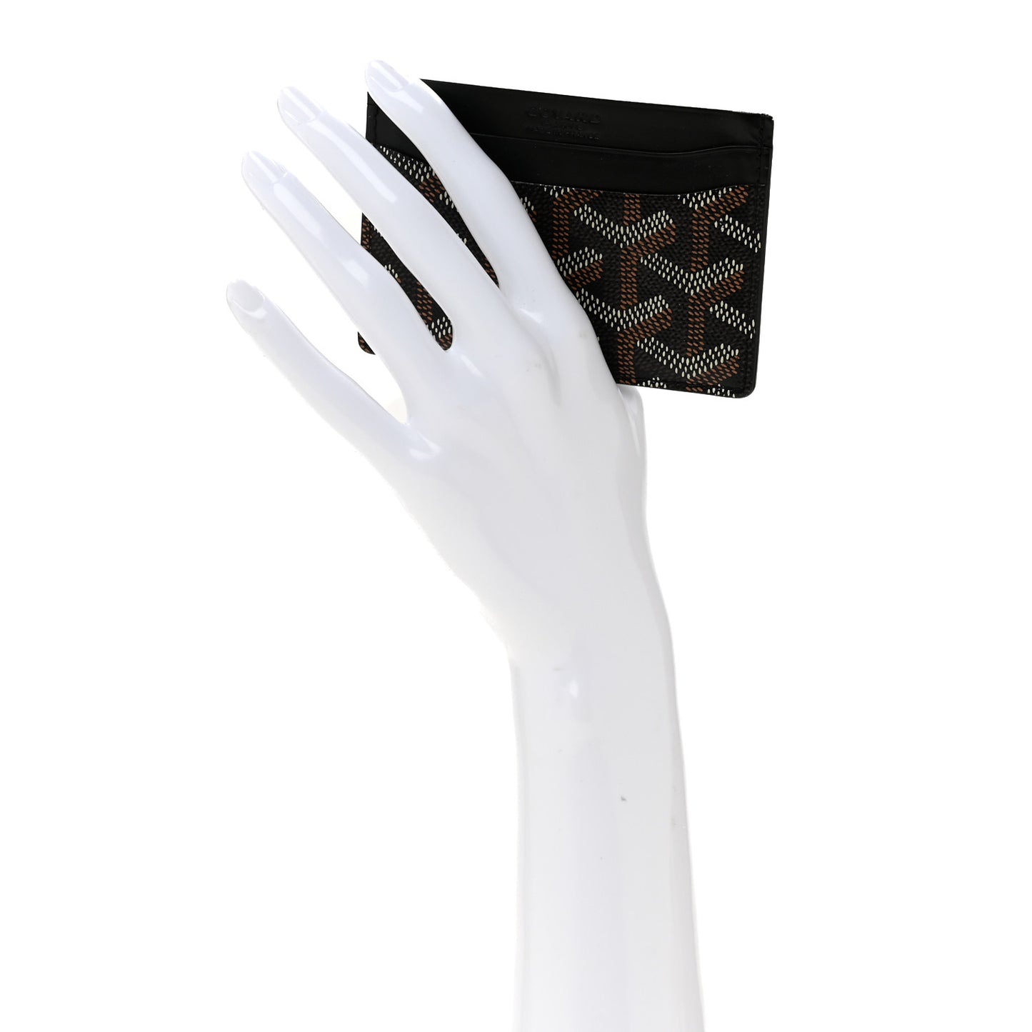 Goyardine Saint Sulpice Card Holder Black