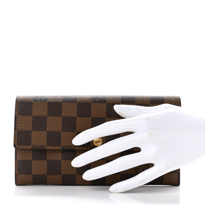 Louis Vuitton Damier Ebene Sarah Wallet 2 of 7