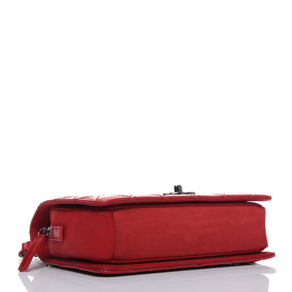Chanel Glazed Calfskin Quilted Small Day Trip Flap Red 4 of 15