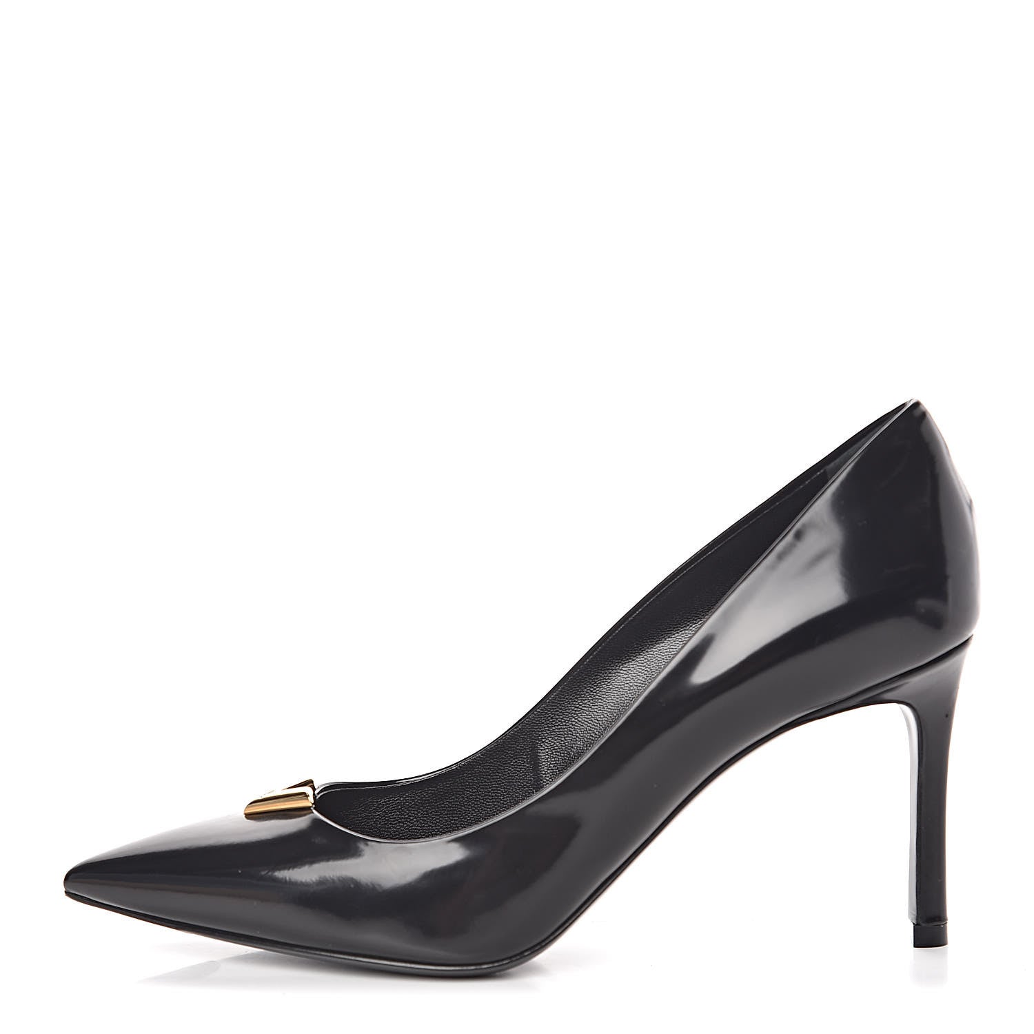 Louis Vuitton Calfskin Heartbreaker Pumps 37.5 Black 1 of 8