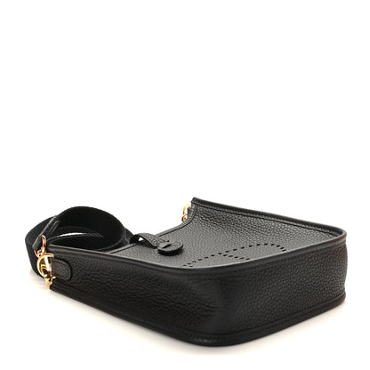 Hermes Taurillon Clemence Evelyne TPM Black 4 of 10