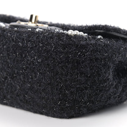 Chanel Tweed Pearl Mini Cosmos Flap Black 9 of 9