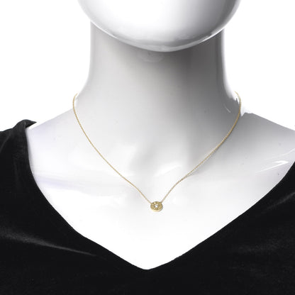 Tiffany 18K Yellow Gold Diamond 1837 Circle Pendant Necklace 2 of 6