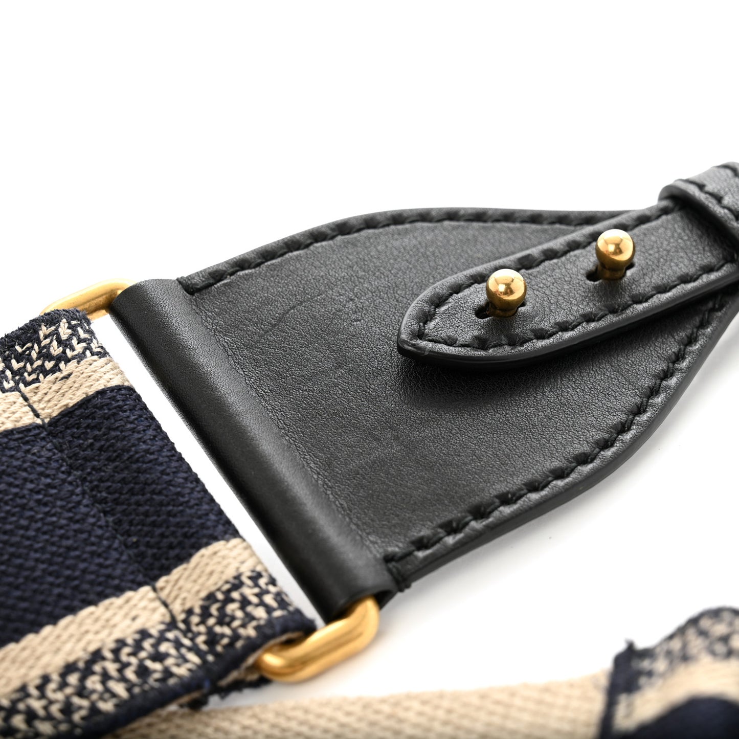 Canvas Embroidered Shoulder Strap Blue