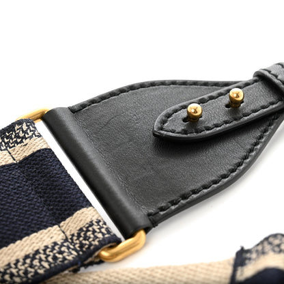 Christian Dior Canvas Embroidered Shoulder Strap Blue 7 of 7