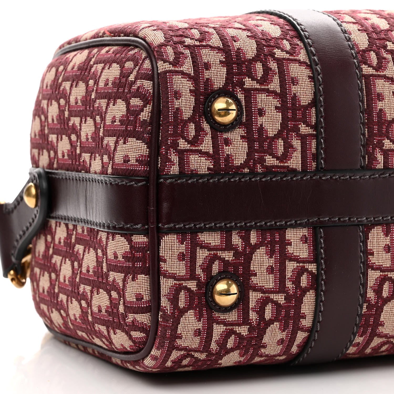 Christian Dior Oblique Boston Bag Bordeaux 9 of 10