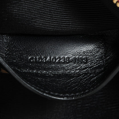 Saint Laurent Metallic Leather Classic Duffle Toy Pink 7 of 9
