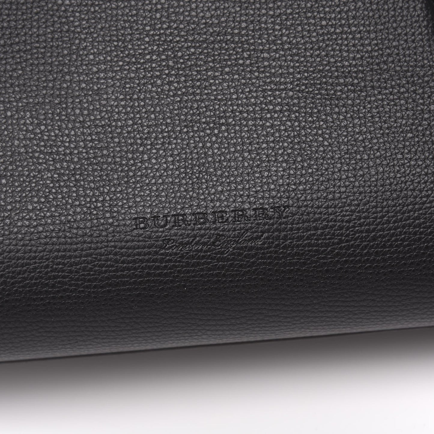Grainy Calfskin Haymarket Check Medium Reversible Tote Black
