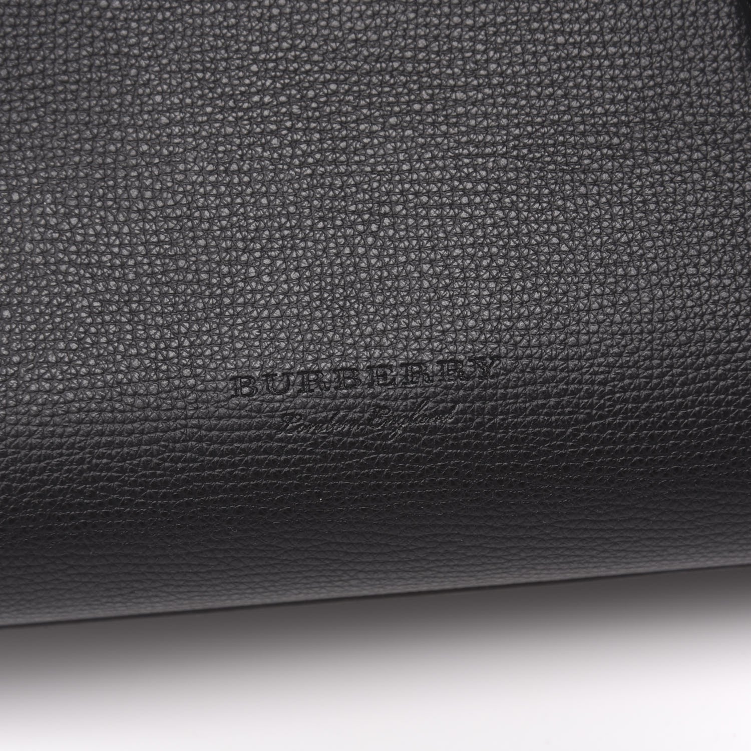 Burberry Grainy Calfskin Haymarket Check Medium Reversible Tote Black 7 of 14