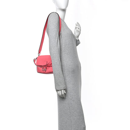 Fendi Cuoio Roma Sellerissima Nappa Sintetica Tape Stitch Baguette Pink Dalia 2 of 10