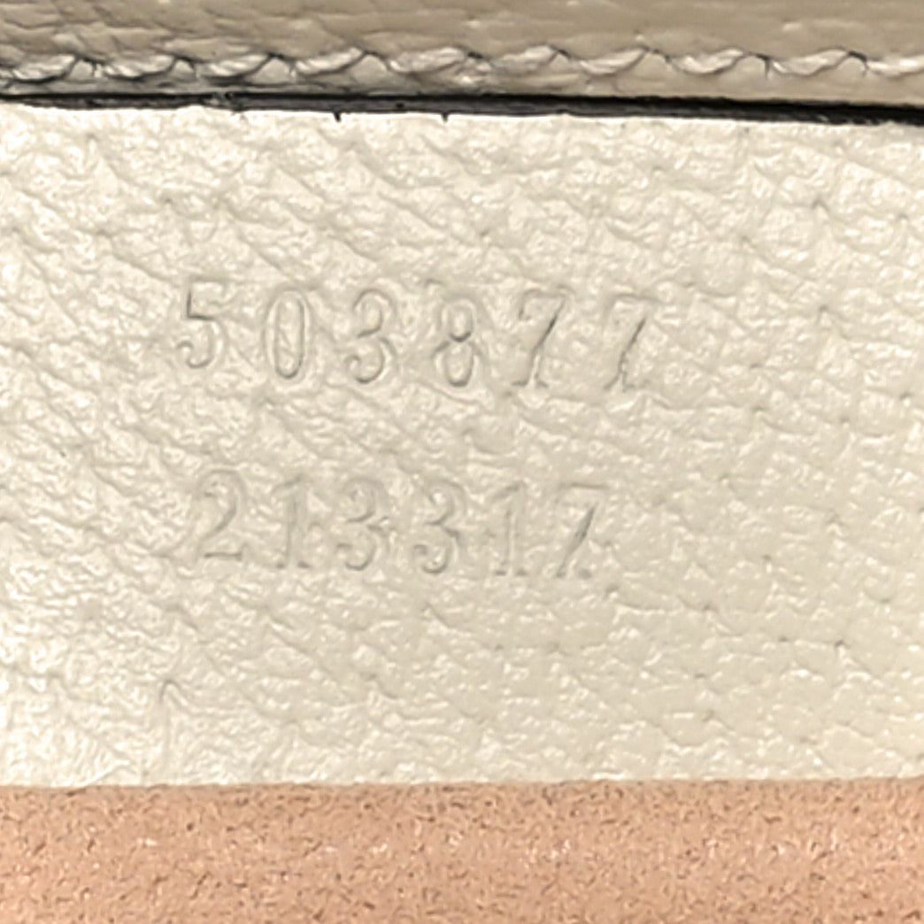 GG Supreme Monogram Flora Web Small Ophidia Chain Shoulder Bag White