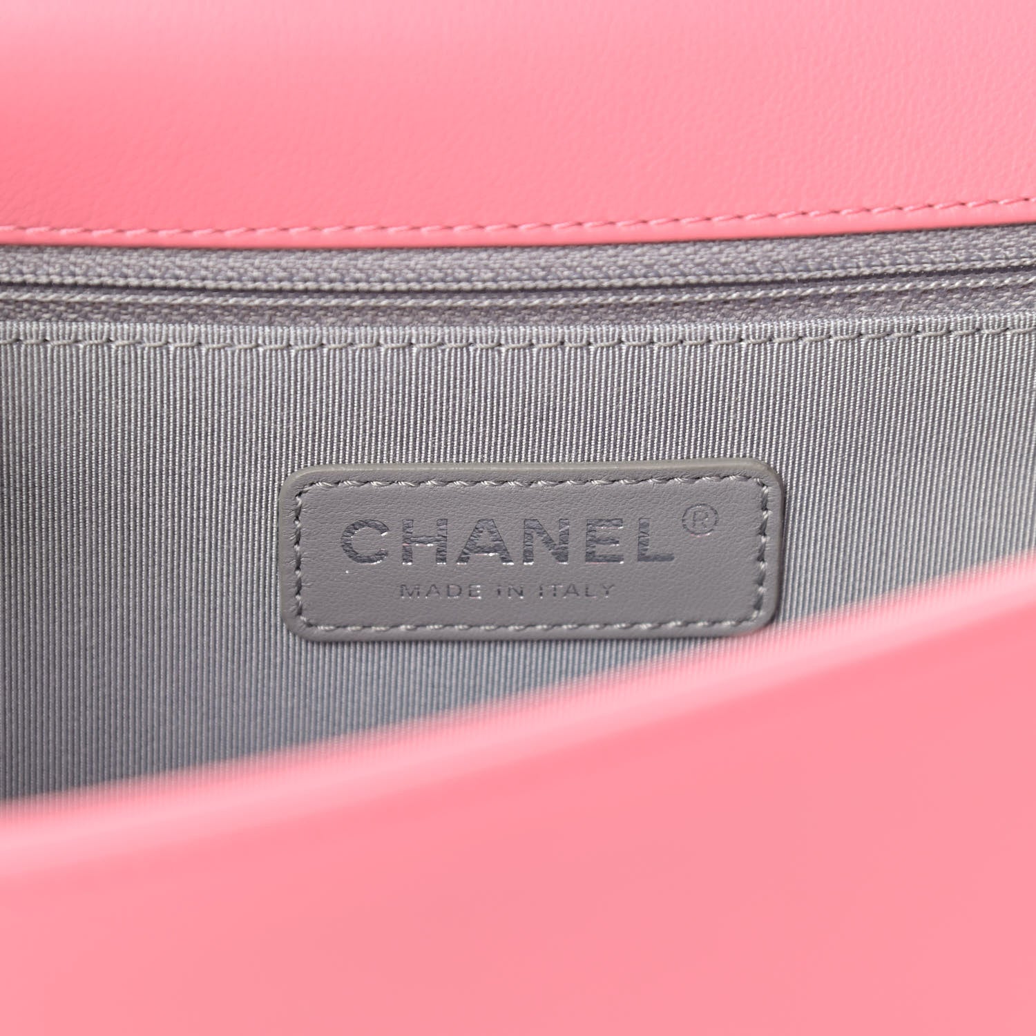 Chanel Calfskin Chevron Quilted New Medium Boy Flap Pink 6 of 12