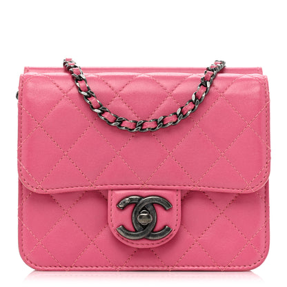 Chanel Lambskin Quilted Mini Crossing Times Flap Pink 1 of 16