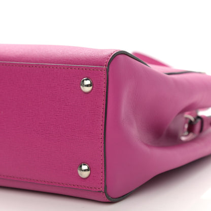 Fendi Vitello Elite Petite 2Jours Tote Magenta 9 of 9