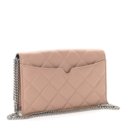 Alexander McQueen Calfskin Quilted Graffiti Skull Medium Chain Crossbody Bag Rose Gold 2 of 8