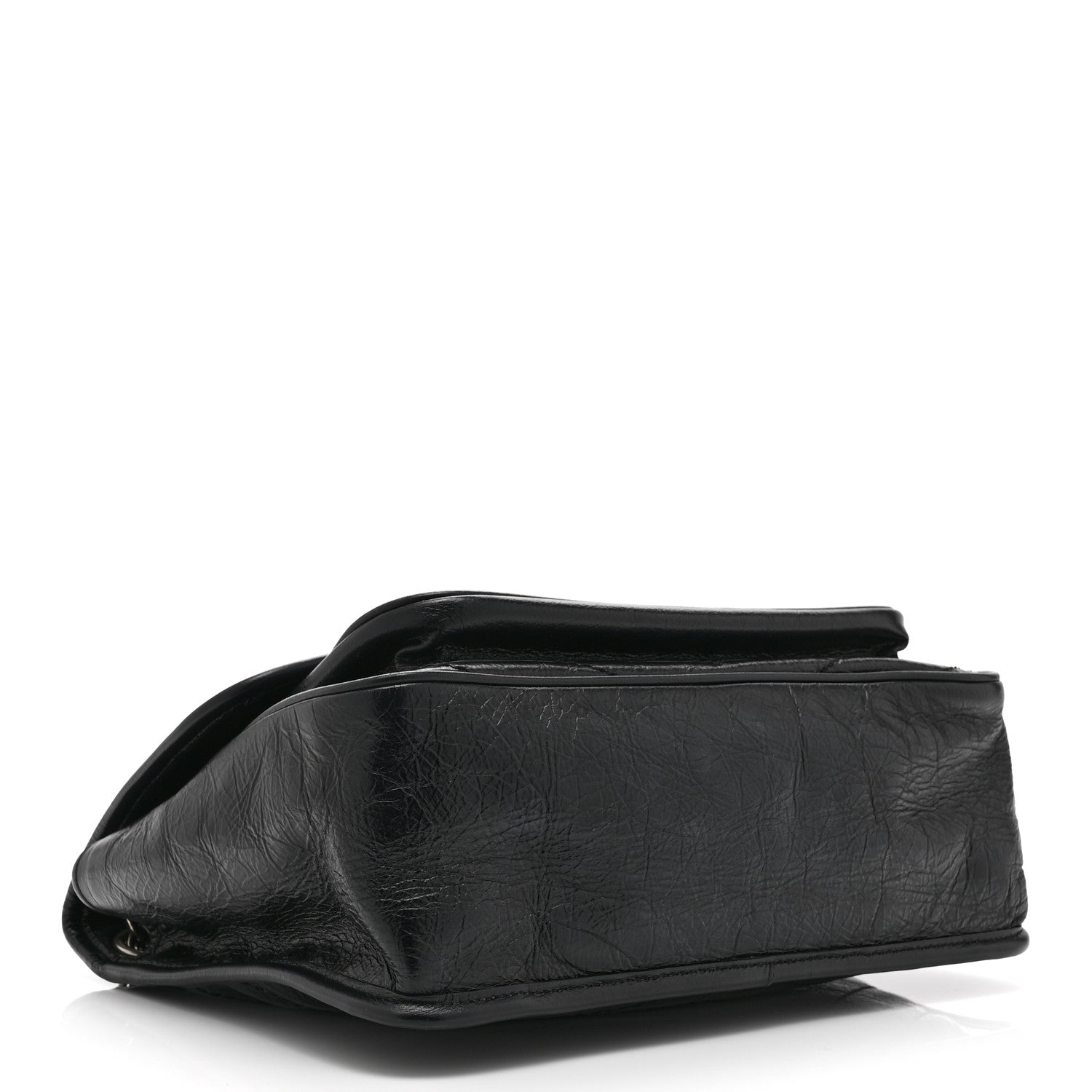 Saint Laurent Crinkled Calfskin Matelasse Monogram Medium Niki Chain Satchel Black 4 of 10