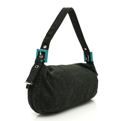 Fendi Jersey Baguette Green 3 of 9