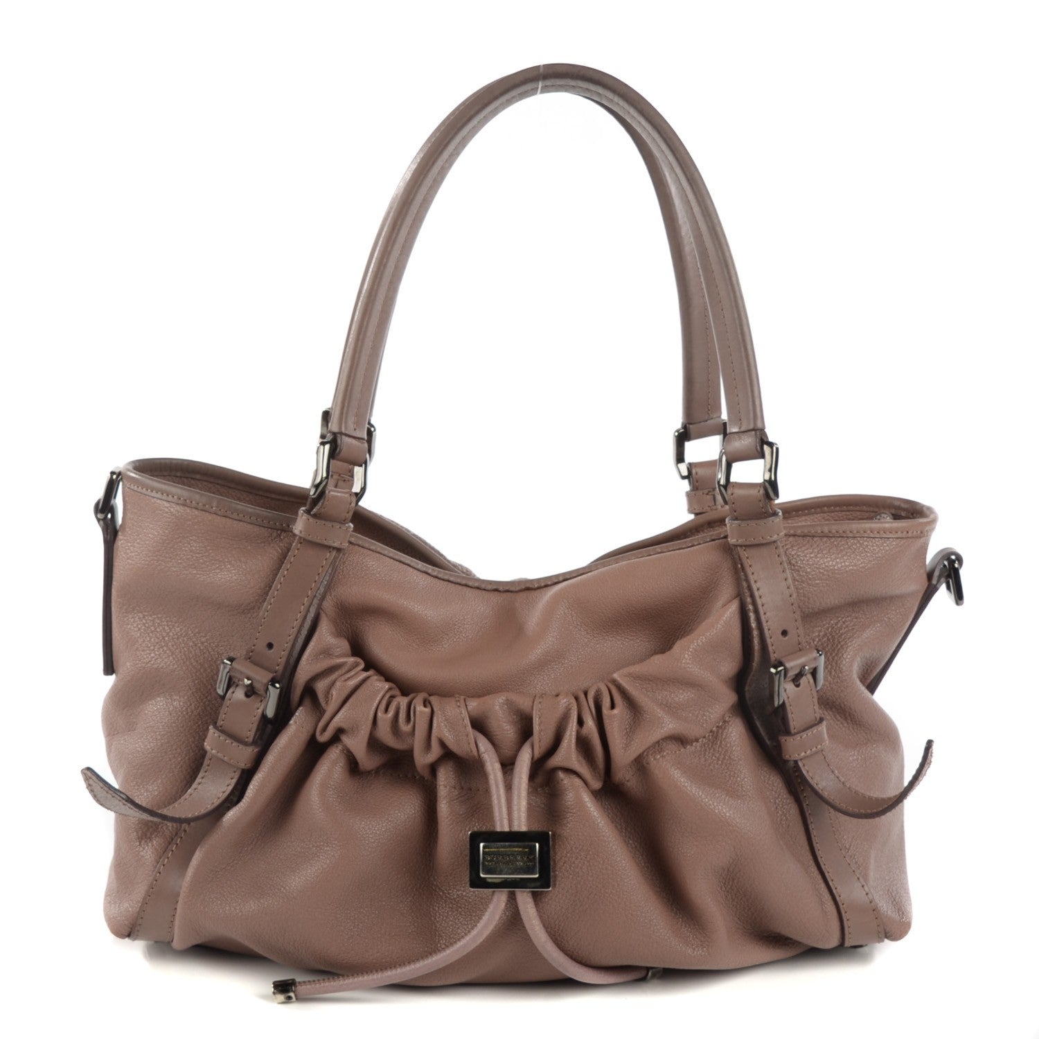 Burberry Heritage Grained Leather Farrar Drawstring Tote 1 of 11
