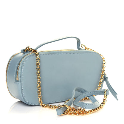 Chloe Shiny Calfskin Mini Vanity C Bag Faded Blue 3 of 10