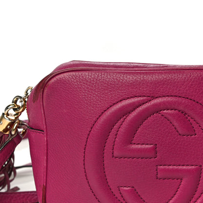 Gucci Cellarius Calfskin Small Soho Disco Bag Bright Bouganville 22 of 33