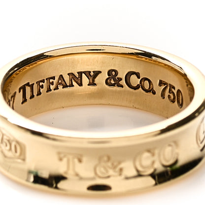 Tiffany 18K Yellow Gold 1837 Band Ring 52 6 4 of 5