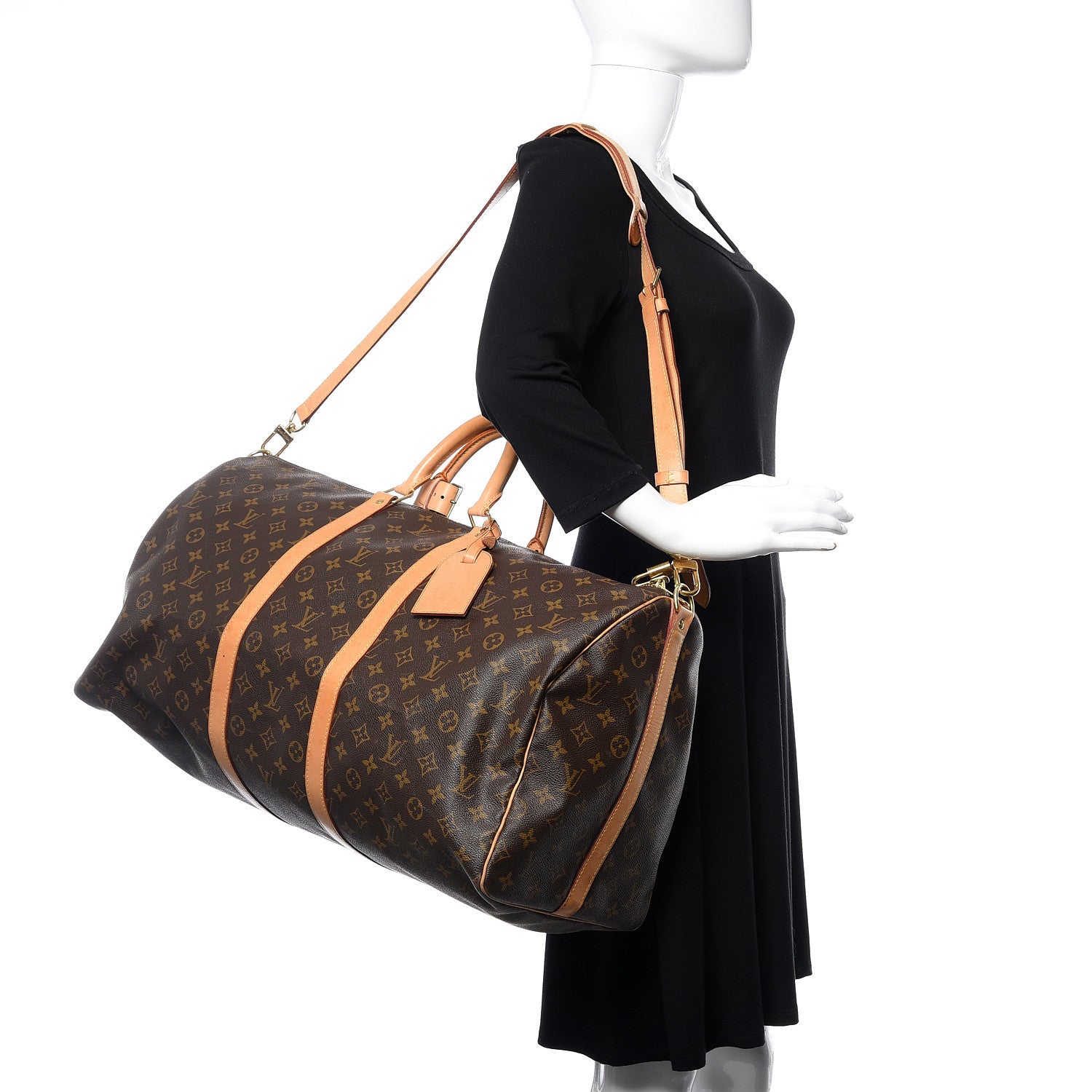 Louis Vuitton Monogram Keepall Bandouliere 55 2 of 21