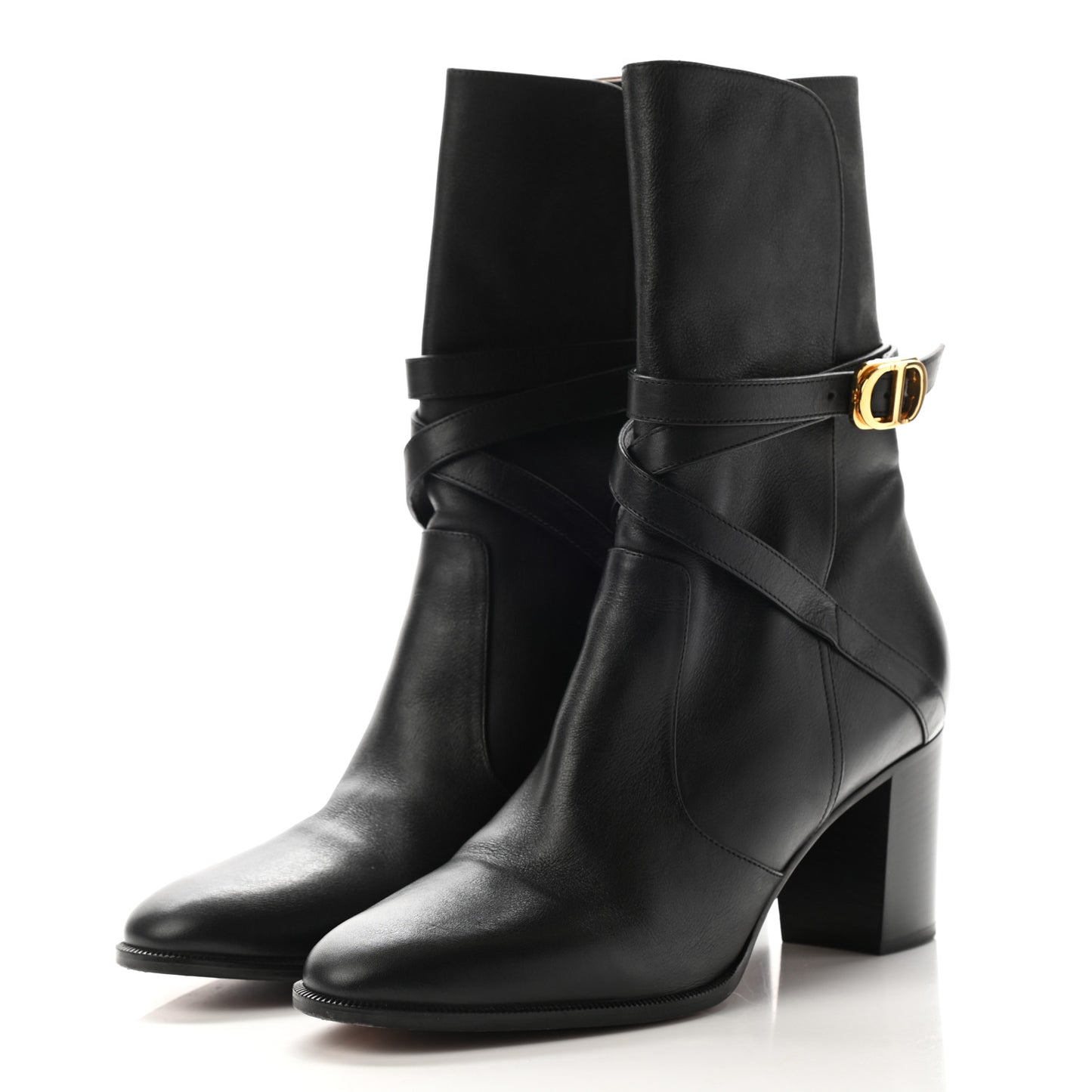 Soft Calfskin Empreinte Ankle Boot 41 Black