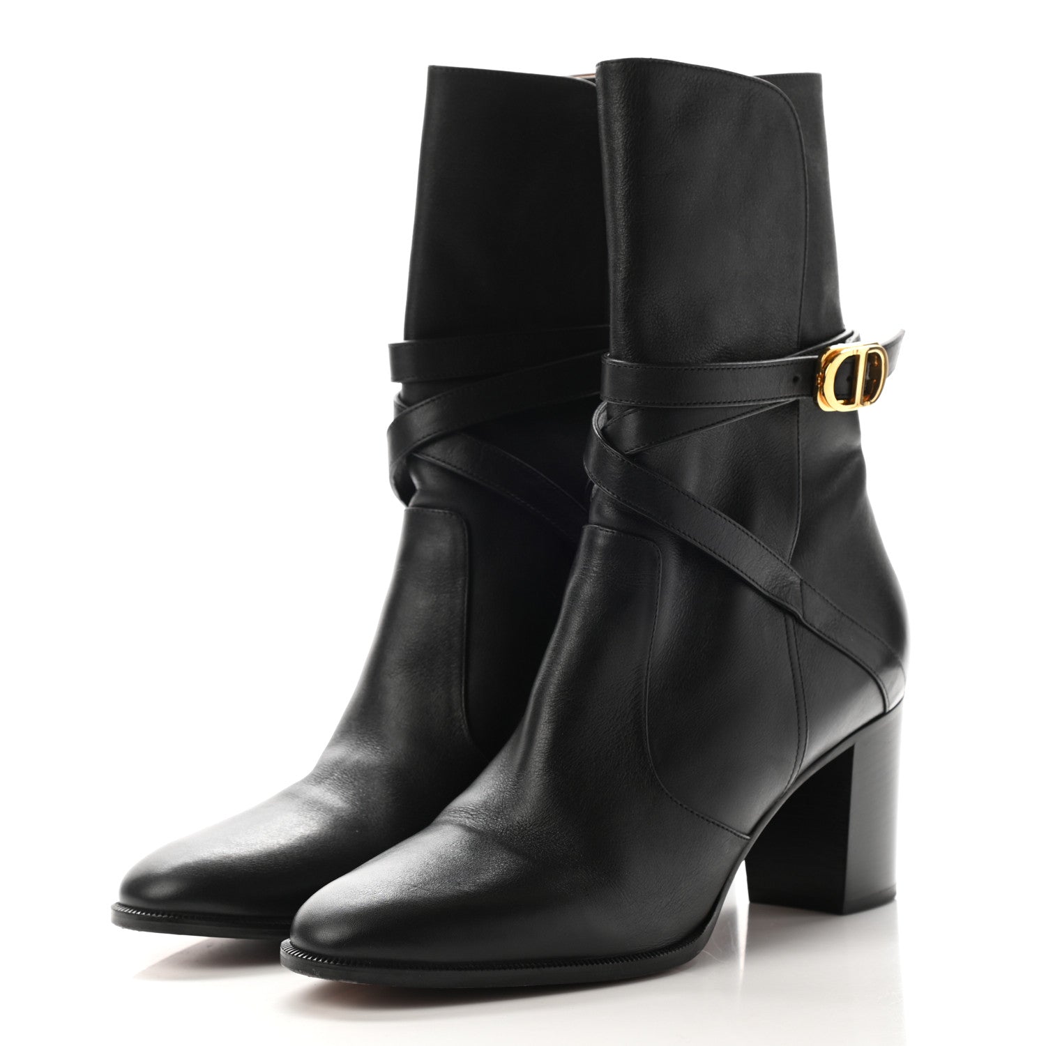 Christian Dior Soft Calfskin Empreinte Ankle Boot 41 Black 3 of 8