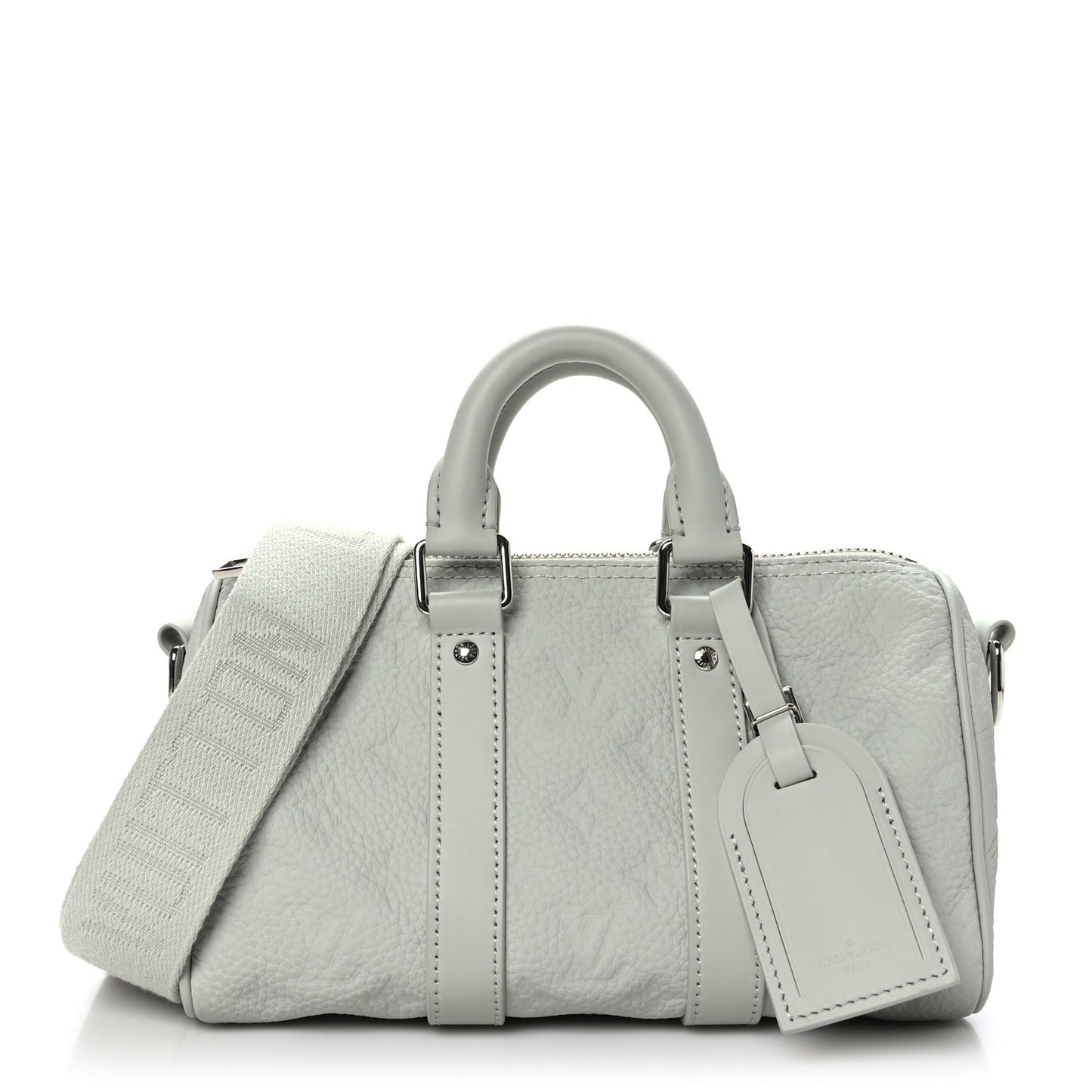 Monogram Taurillon Keepall Bandouliere 25 Mineral Gray