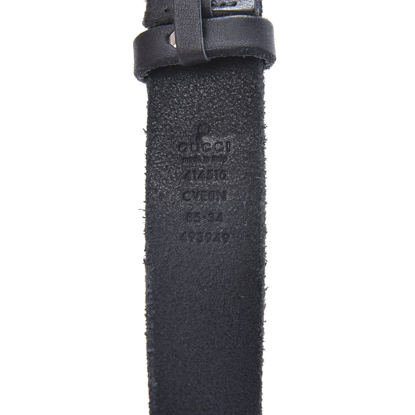 Cuoio Toscano Nickel Double G 30mm Belt 85 34 Blue