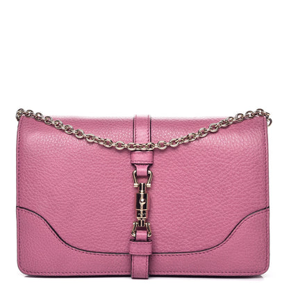 Gucci Pebbled Calfskin Piston Broadway Evening Bag Fresia Rose 1 of 8