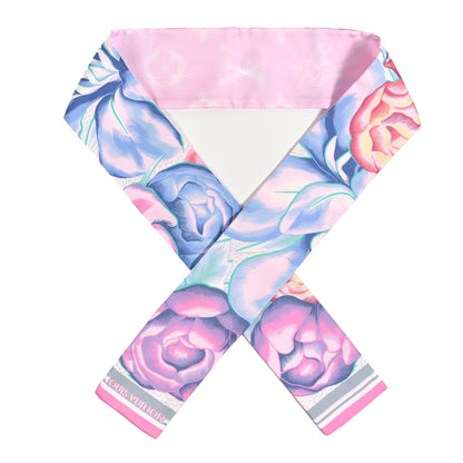 Louis Vuitton Silk Monogram Malle Fleurs Bandeau Mauve 1 of 4