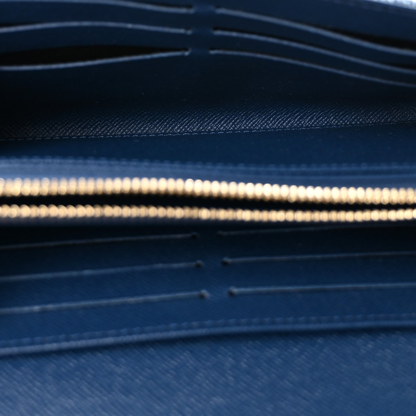 Monogram Jacquard Denim Sarah Wallet Bleu