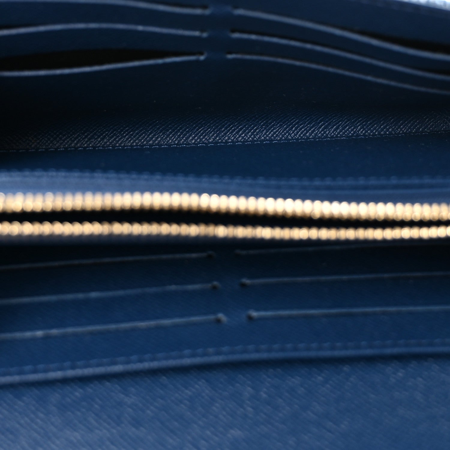 Louis Vuitton Monogram Jacquard Denim Sarah Wallet Bleu 5 of 9