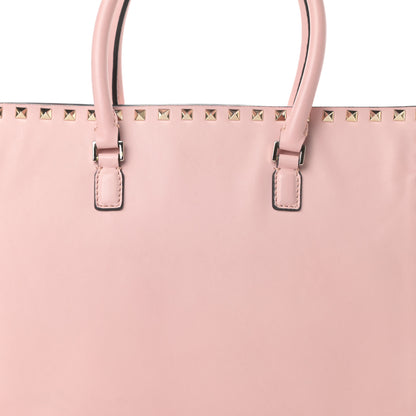 Valentino Garavani Vitello Small Rockstud Top Handle Tote Rose 10 of 14