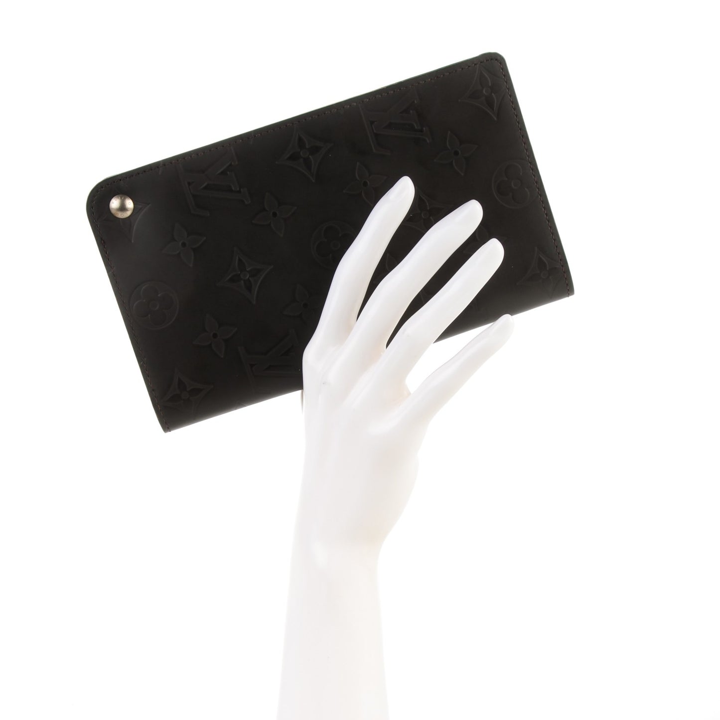 Monogram Glace Whist Wallet Cafe Brown