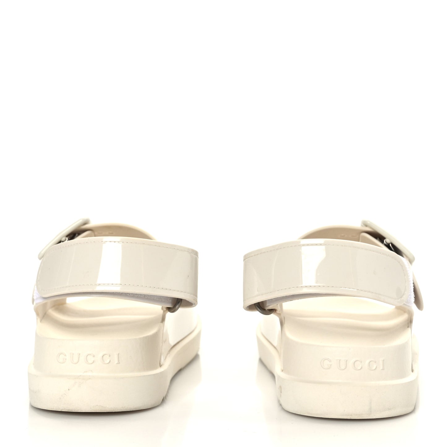 Rubber Mini Double G Womens Isla Dad Sandals 38 Dusty White