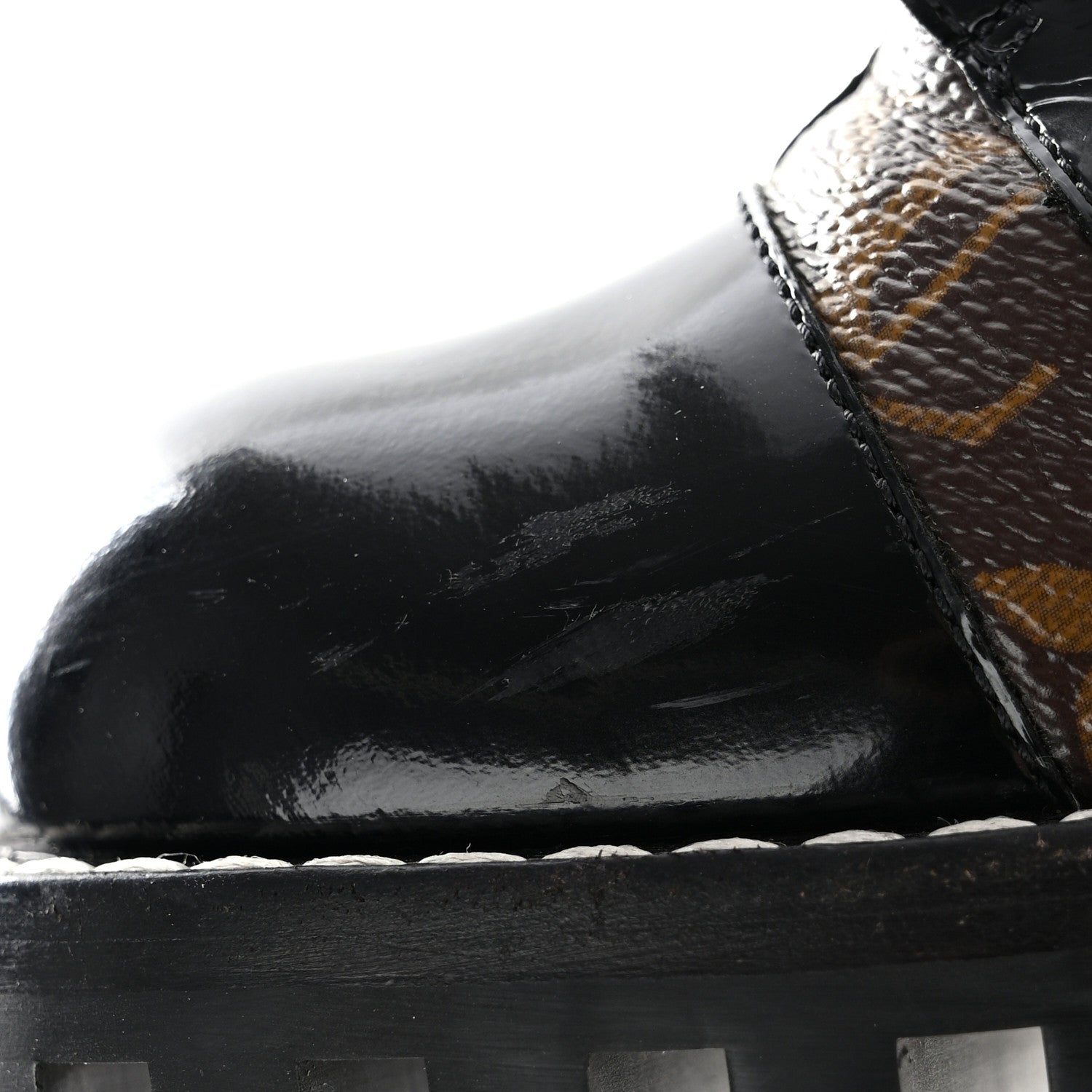 Louis Vuitton Patent Calfskin Monogram Star Trail Ankle Boots 39 Black 9 of 13