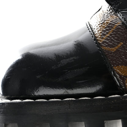 Louis Vuitton Patent Calfskin Monogram Star Trail Ankle Boots 39 Black 9 of 13