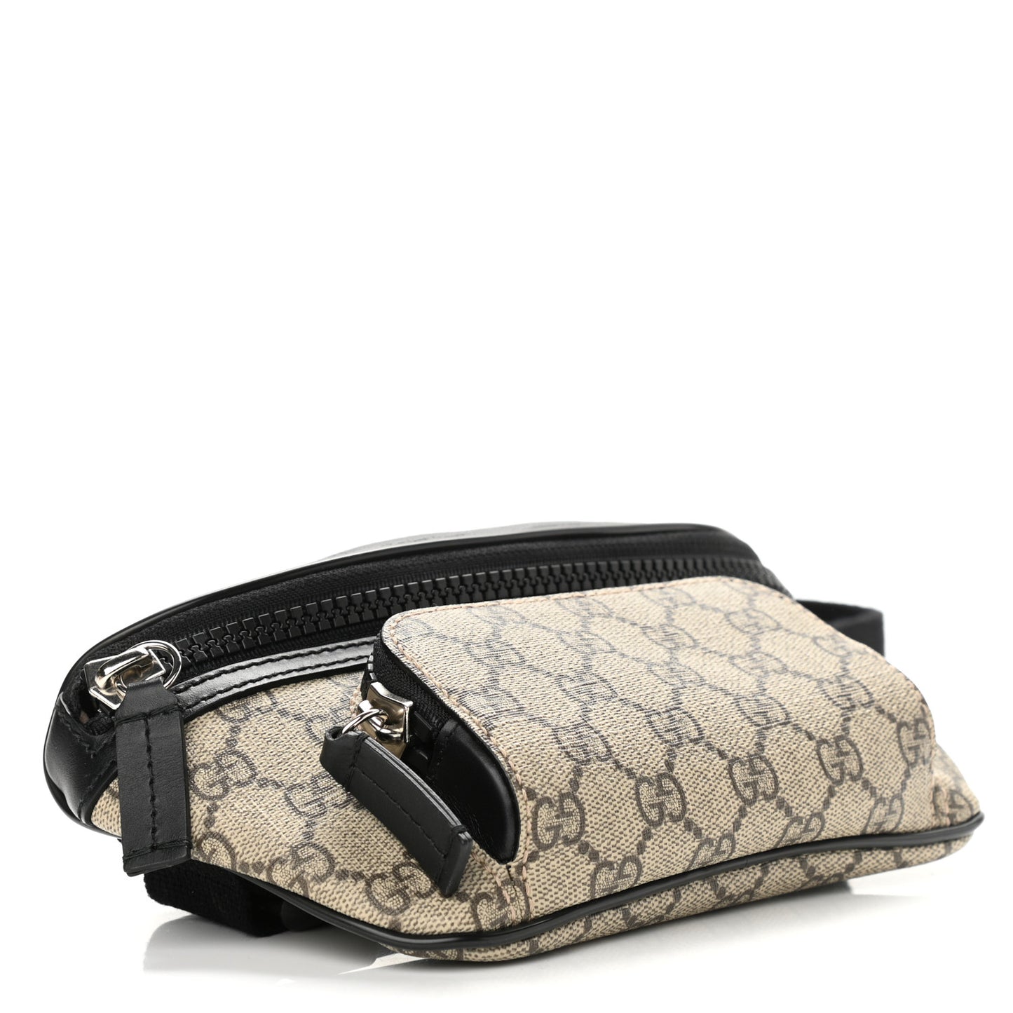 GG Supreme Monogram Belt Bag Black