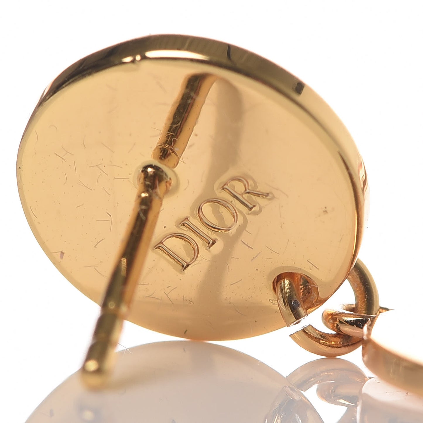 Crystal Round Star Earrings Gold