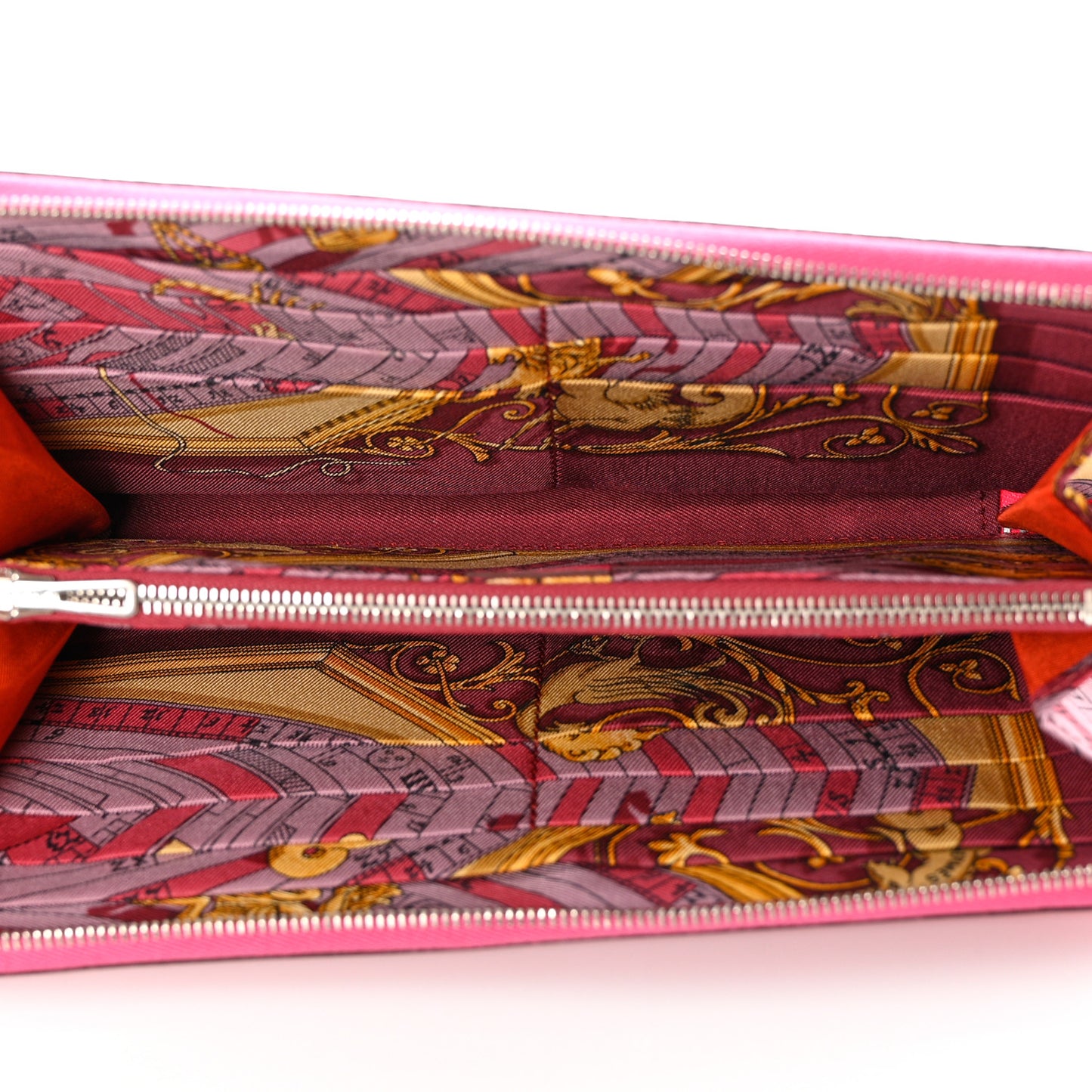 Epsom Silk'In Wallet Rose Tyrien