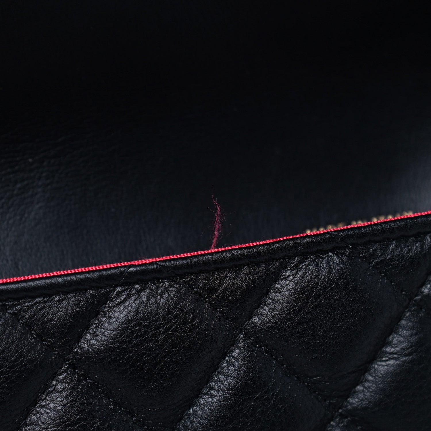 Chanel Calfskin Quilted Front Logo Enchained Clutch Black 5 of 5