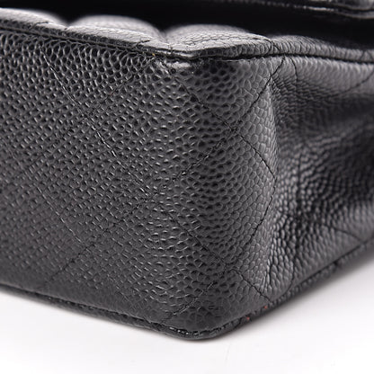 Chanel Caviar Quilted Medium Double Flap Black 10 of 12